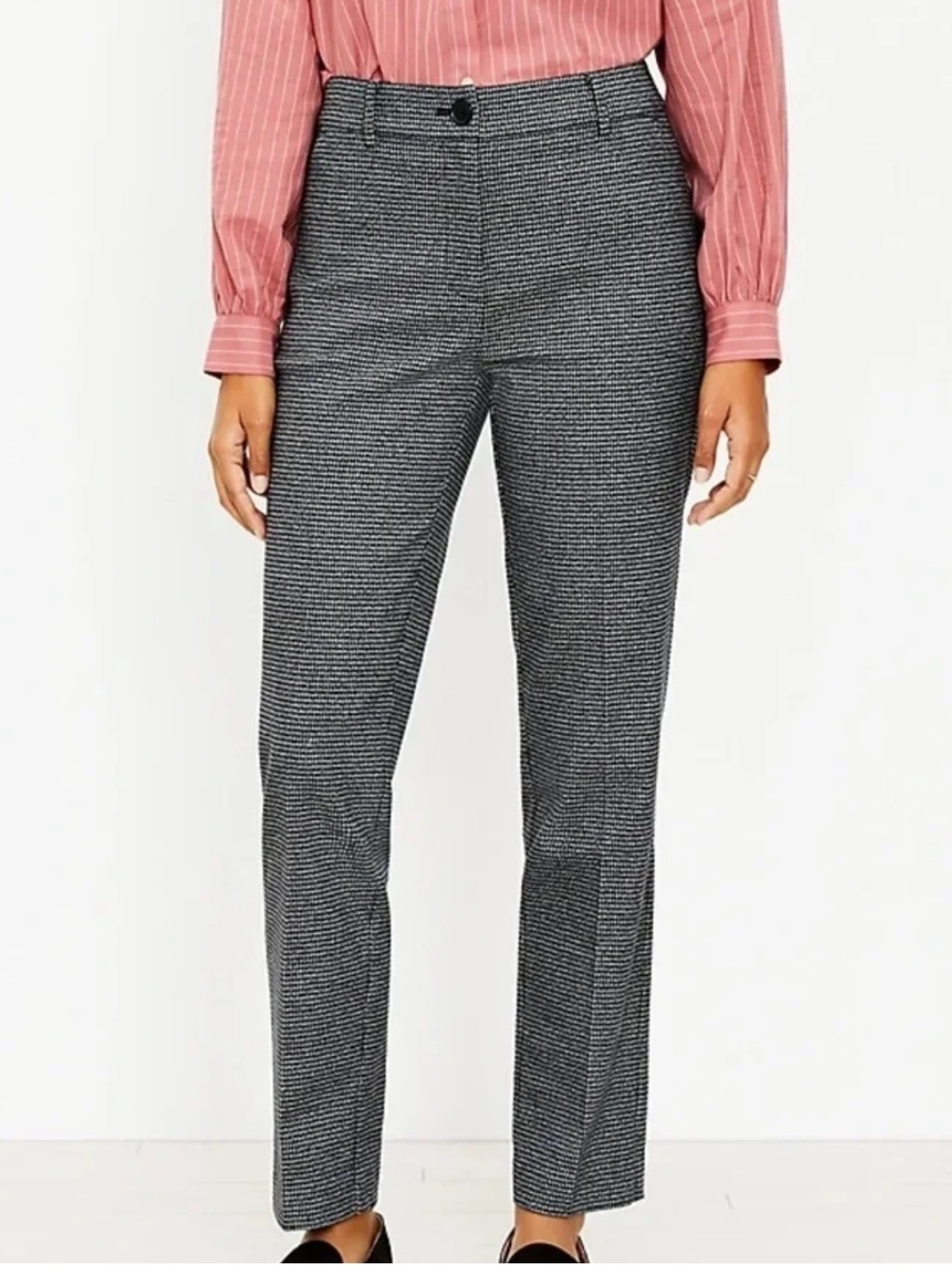 LOFT houndstooth dress pants